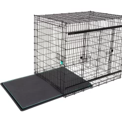 Frisco Heavy Duty Enhanced Lock Sliding Double Door Fold & Carry Wire Dog Crate & Mat Kit, 54 Inch -Cat Dog Supply Store 297463 PT4. AC SS1800 V1633115460