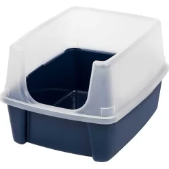 Frisco Plastic Litter Scooper With Caddy & IRIS USA Open Top Litter Box With Scatter Shield -Cat Dog Supply Store 298166 PT3. AC SS1800 V1623201749