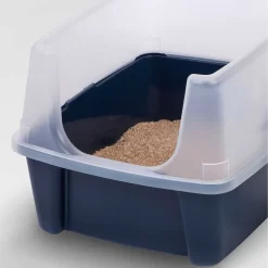 Frisco Plastic Litter Scooper With Caddy & IRIS USA Open Top Litter Box With Scatter Shield -Cat Dog Supply Store 298166 PT4. AC SS1800 V1623197246