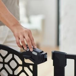 Frisco Metal Geometric Pattern Extra Wide Auto-close Dog Gate -Cat Dog Supply Store 299512 PT4. AC SS1800 V1627306665