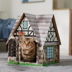 Frisco Tudor House Cardboard Cat House -Cat Dog Supply Store 308815 PT4. AC SS1800 V1696968878