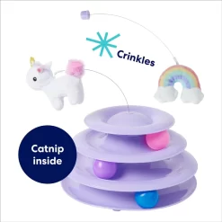 Frisco Unicorn & Rainbow Cat Tracks Cat Toy With Catnip -Cat Dog Supply Store 308891 PT2. AC SS1800 V1695760987