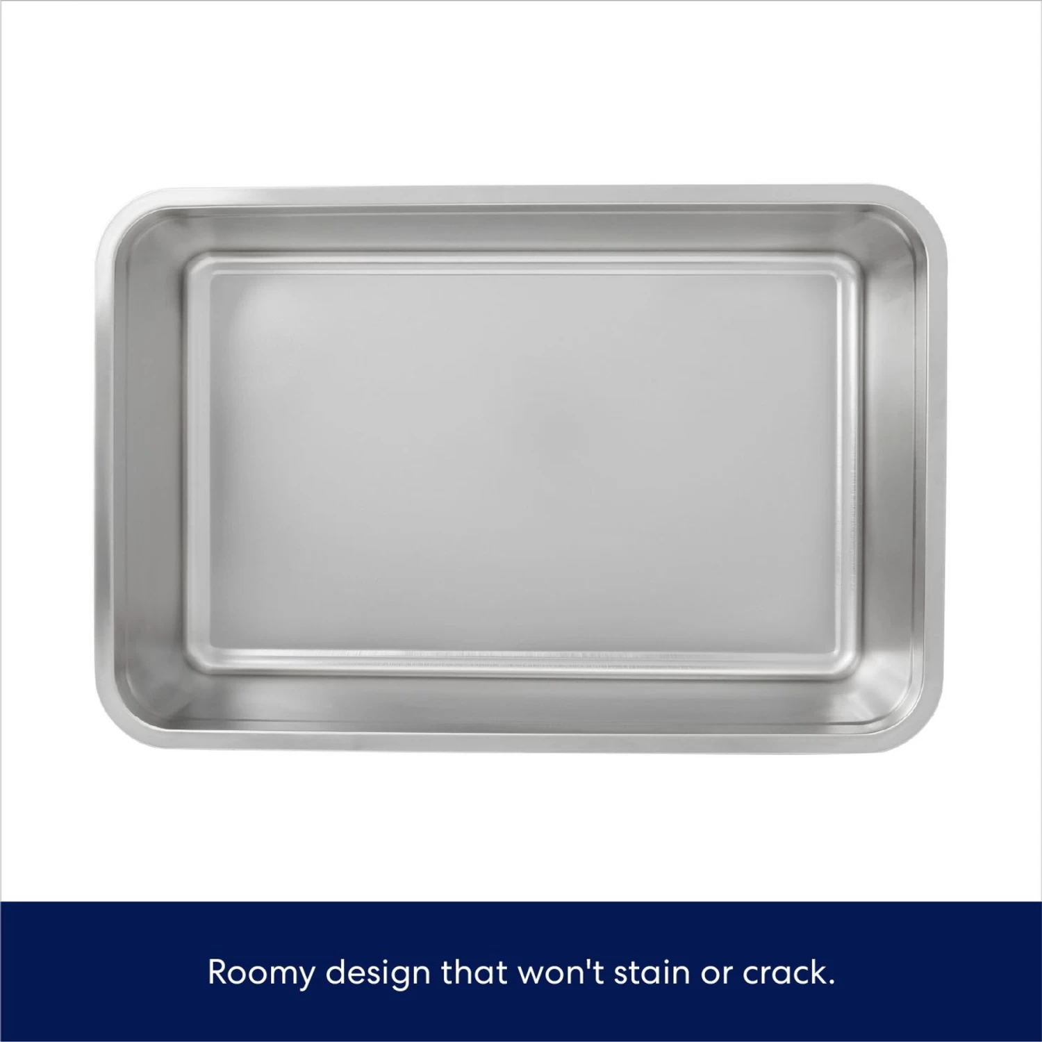 Frisco Stainless Steel Cat Litter Box 3 Frisco Stainless Steel Cat Litter Box - Image 3