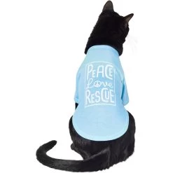 Frisco Peace Love Rescue Dog & Cat T-Shirt -Cat Dog Supply Store 315068 PT2. AC SS1800 V1646351611