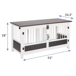 Frisco "Roma" Dog Crate Credenza & Mat -Cat Dog Supply Store 315189 PT3. AC SS1800 V1681145357