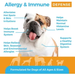 Shed Defender Allergy & Immune System Defense Soft Chew Dog Supplement, 90 Count -Cat Dog Supply Store 316205 PT3. AC SS1800 V1627680425