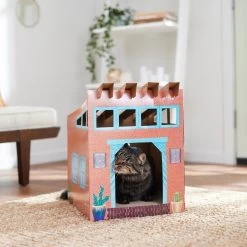 Frisco Southwestern House Cardboard Cat House -Cat Dog Supply Store 317739 PT3. AC SS1800 V1642099125
