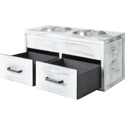 Frisco Premium Wood Elevated Large Breed Dog Bowl With Storage Station, 10 Cup -Cat Dog Supply Store 331505 PT5. AC SS1800 V1657656894