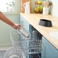 Frisco Long Eared Breed Stainless Steel Dog Bowl, Black, 2 Cup -Cat Dog Supply Store 331530 PT6. AC SS1800 V1657656874