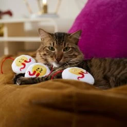 Frisco Halloween Haunted Deviled Eggs Plush Cat Toy With Catnip -Cat Dog Supply Store 344058 PT3. AC SS1800 V1657657030