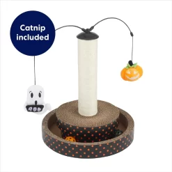Frisco Halloween Pumpkin And Ghost Interactive Scratcher Cat Toy With Catnip -Cat Dog Supply Store 344074 PT2. AC SS1800 V1657657033
