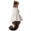 Frisco Tweed Weave Ruffle Skirt Dog & Cat Dress