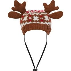 Frisco Antler Fair Isle Dog & Cat Hat -Cat Dog Supply Store 358313 PT3. AC SS1800 V1660764824