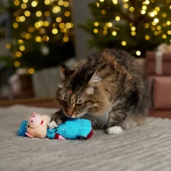 Frisco Pig In Pajamas Plush Kicker Cat Toy With Catnip -Cat Dog Supply Store 360905 PT3. AC SS1800 V1661874177