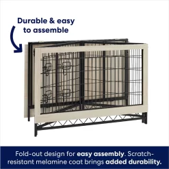 Frisco Easy Set-Up Wood Furniture Style Dog Crates -Cat Dog Supply Store 363840 PT3. AC SS1800 V1685459481