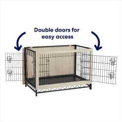 Frisco Easy Set-Up Wood Furniture Style Dog Crates -Cat Dog Supply Store 363840 PT4. AC SS1800 V1685459485