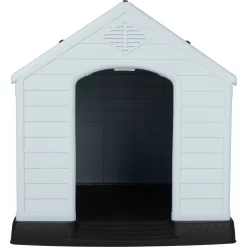Frisco Plastic Outdoor Dog House With Elevated Platform -Cat Dog Supply Store 370363 PT4. AC SS1800 V1659994338