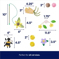 Frisco Spring Plush, Teaser, Ball & Tunnel Variety Pack Cat Toy With Catnip, 10 Count -Cat Dog Supply Store 541590 PT2. AC SS1800 V1672936931