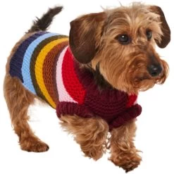 Frisco Chunky Knit Multi-Stripe Dog & Cat Sweater -Cat Dog Supply Store 718662 PT2. AC SS1800 V1703184683