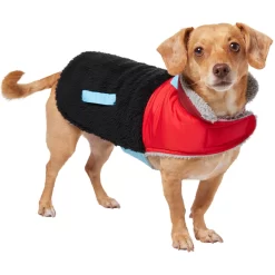 Frisco Medium Weight Retro Colorblock Mixed Media Dog & Cat Coat -Cat Dog Supply Store 719462 PT2. AC SS1800 V1703184629
