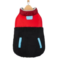 Frisco Medium Weight Retro Colorblock Mixed Media Dog & Cat Coat -Cat Dog Supply Store 719462 PT3. AC SS1800 V1692978911