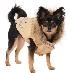 Frisco Heavy Weight Matte Quilted Dog & Cat Parka With Cozy Fleece Lining -Cat Dog Supply Store 719654 PT2. AC SS1800 V1703184629