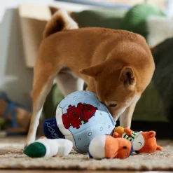 Frisco Holiday Melting Snow Globe Hide & Seek Puzzle Plush Squeaky Dog Toy -Cat Dog Supply Store 739910 PT3. AC SS1800 V1695045656