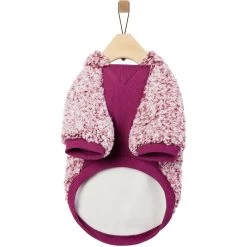 Frisco Textured Wubby 2-Tone Fleece Dog & Cat Hoodie -Cat Dog Supply Store 742406 PT4. AC SS1800 V1693234032