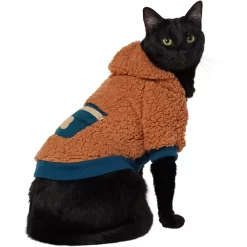 Frisco Wubby Textured Fleece Dog & Cat Hoodie W/ Pocket -Cat Dog Supply Store 742510 PT2. AC SS1800 V1692203513