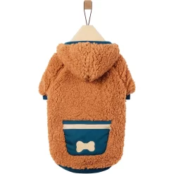 Frisco Wubby Textured Fleece Dog & Cat Hoodie W/ Pocket -Cat Dog Supply Store 742510 PT3. AC SS1800 V1692377818
