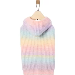 Frisco Soft Multi Stripe Ombre Dog & Cat Hooded Sweater -Cat Dog Supply Store 742838 PT3. AC SS1800 V1693233982