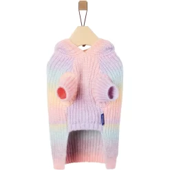 Frisco Soft Multi Stripe Ombre Dog & Cat Hooded Sweater -Cat Dog Supply Store 742838 PT4. AC SS1800 V1693233980