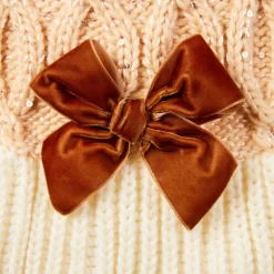 Frisco Cable Knit Dog & Cat Sweater Dress With Velvet Bow -Cat Dog Supply Store 745838 PT6. AC SS1800 V1694794127