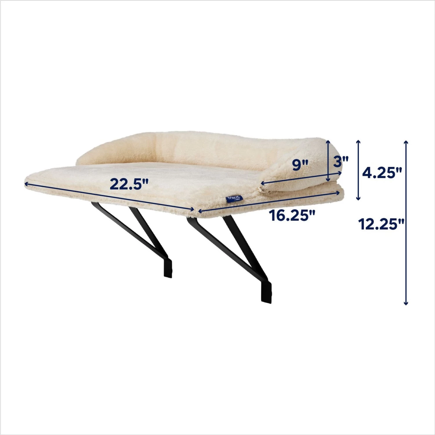 Frisco Plush Cat Window Perch With Removeable Bolster 2 Frisco Plush Cat Window Perch With Removeable Bolster - Image 2