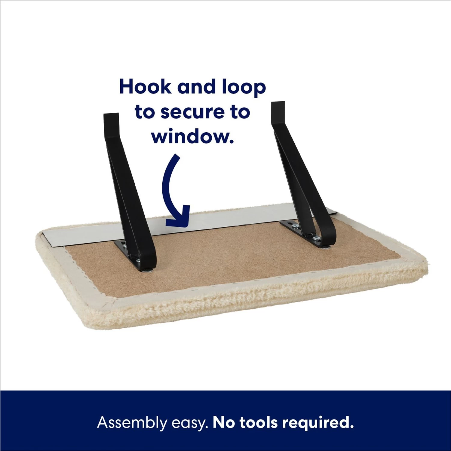 Frisco Plush Cat Window Perch With Removeable Bolster 5 Frisco Plush Cat Window Perch With Removeable Bolster - Image 5