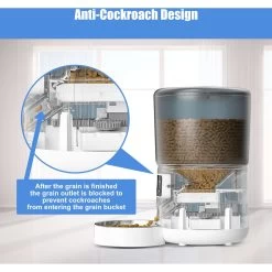 Bueteka Smart Feed Automatic Programmable Anti-Jamming Food Design Timed Cat Feeder, 4-lit -Cat Dog Supply Store 815886 PT3. AC SS1800 V1685647751