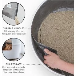 Bundle & Bliss Reusable Cat Litter Liners, 3 Count -Cat Dog Supply Store 897454 PT5. AC SS1800 V1687890608