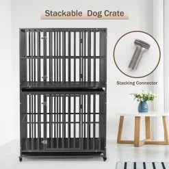 SMONTER Two Doors Heavy Duty Dog Crate -Cat Dog Supply Store 904190 PT6. AC SS1800 V1688398365
