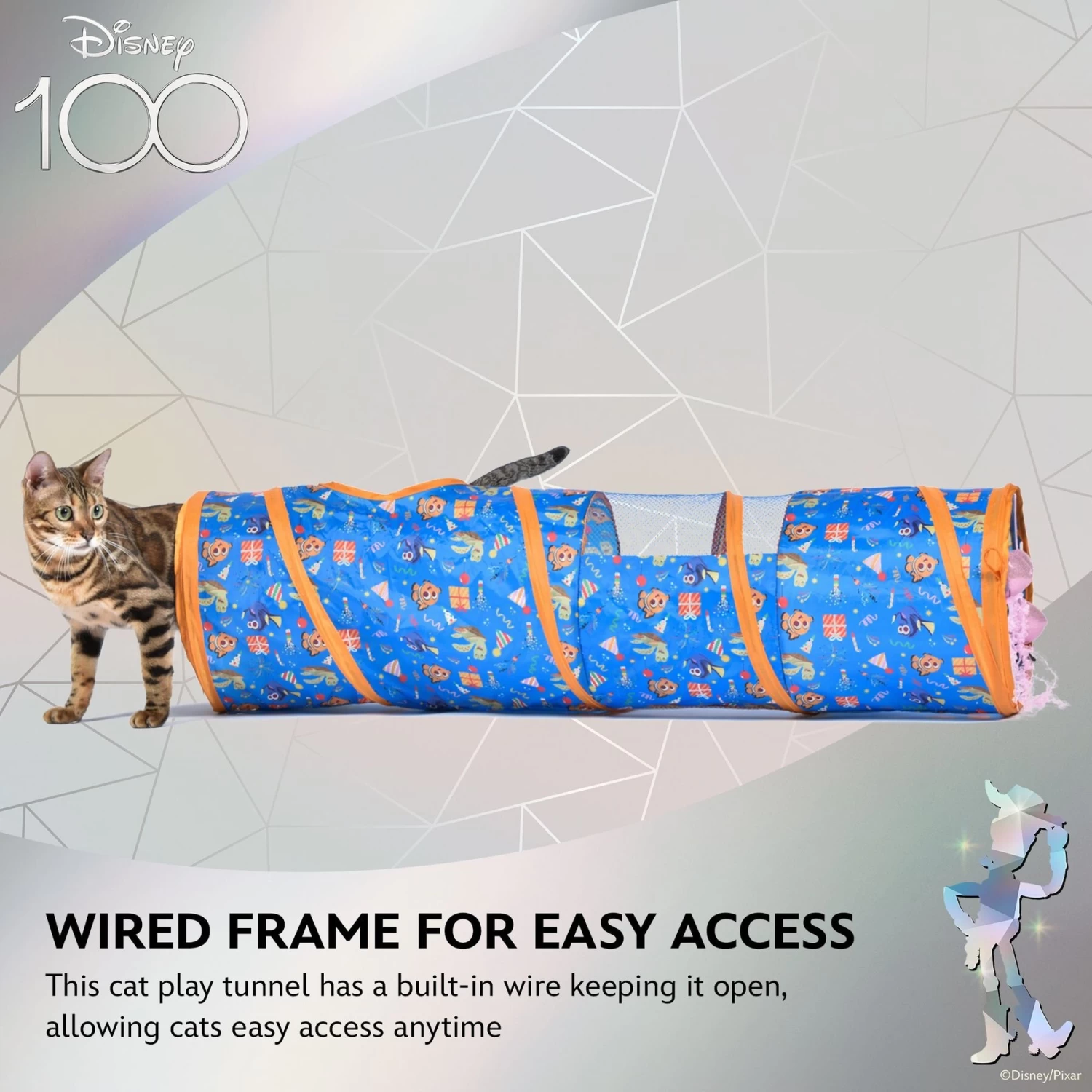 Disney / Pixar DISNEY PIXAR Finding Nemo Jellyfish Tunnel Cat Toy Multicolor 4 Disney / Pixar DISNEY PIXAR Finding Nemo Jellyfish Tunnel Cat Toy Multicolor - Image 4