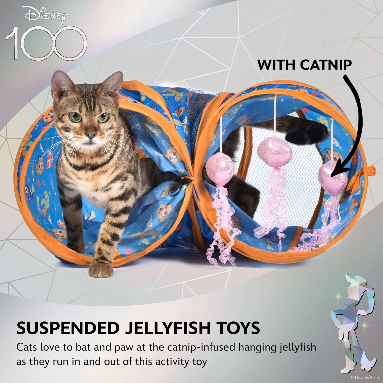 Disney / Pixar DISNEY PIXAR Finding Nemo Jellyfish Tunnel Cat Toy Multicolor 5 Disney / Pixar DISNEY PIXAR Finding Nemo Jellyfish Tunnel Cat Toy Multicolor - Image 5