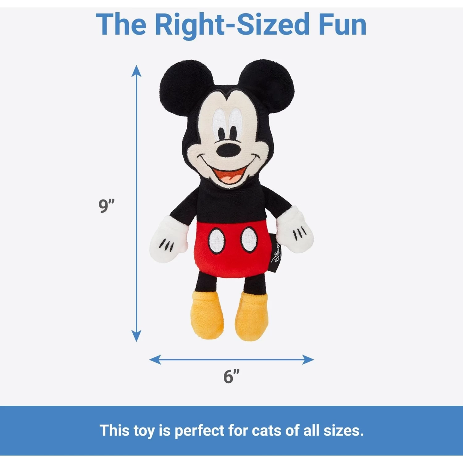 Disney Mickey Mouse Plush Kicker Cat Toy With Catnip + 3 Items 3 Disney Mickey Mouse Plush Kicker Cat Toy With Catnip + 3 Items - Image 3