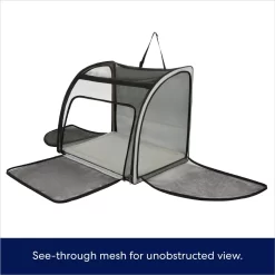 Frisco Travel Safety Dog & Cat Carrier & Pet Fit For Life Collapsible Portable Litter Box With Collapsible Bowl -Cat Dog Supply Store 947670 PT2. AC SS1800 V1693925085