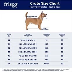 Frisco XX-Large Heavy Duty Double Door Wire Dog Crate, 54 Inch -Cat Dog Supply Store 97489 PT2. AC SS1800 V1667859374