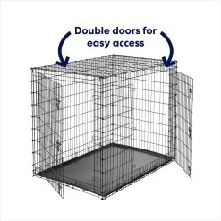 Frisco XX-Large Heavy Duty Double Door Wire Dog Crate, 54 Inch -Cat Dog Supply Store 97489 PT3. AC SS1800 V1667228484