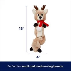 Frisco Holiday Reindeer Bungee Plush Squeaky Dog Toy & Frisco Holiday Snowman Bungee Plush Squeaky Dog Toy -Cat Dog Supply Store 986126 PT2. AC SS1800 V1698346244
