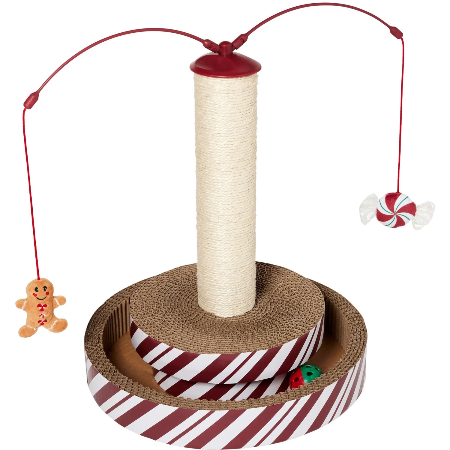 Frisco Holiday Santa Hat & Mistletoe Cat Tracks Cat Toy & Frisco Holiday Gingerbread Interactive Cat Scratcher Cat Toy With Catnip 6 Frisco Holiday Santa Hat & Mistletoe Cat Tracks Cat Toy & Frisco Holiday Gingerbread Interactive Cat Scratcher Cat Toy With Catnip - Image 6