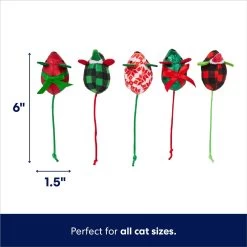 Frisco Holiday Festive Red Variety Pack Gift Box Cat Toy With Catnip, 14 Count & Frisco Holiday Mice Cat Toy With Catnip, 5 Count -Cat Dog Supply Store 986270 PT6. AC SS1800 V1698258056